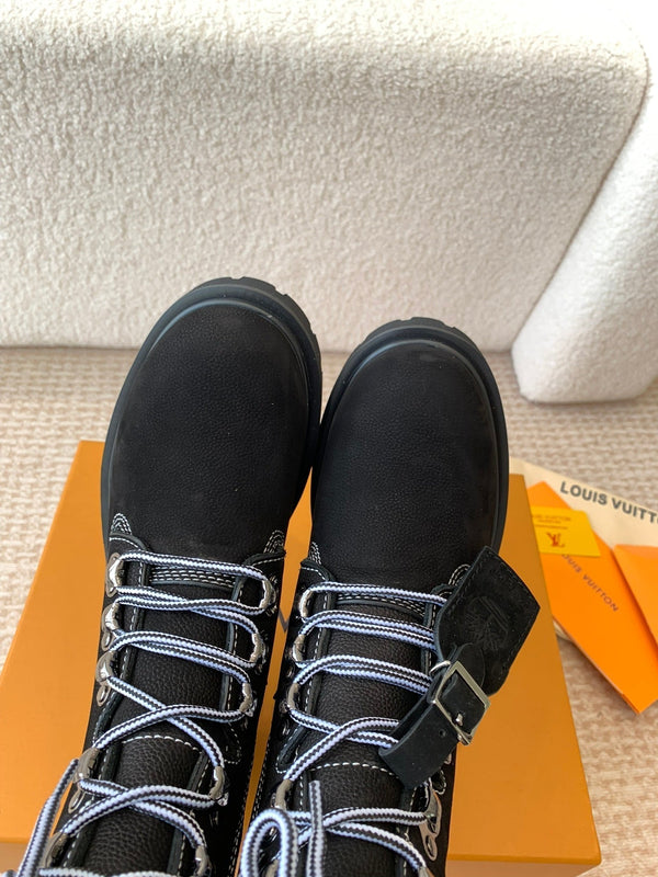 Stivali LV x Timberland Ranger in pelle di vitello nera