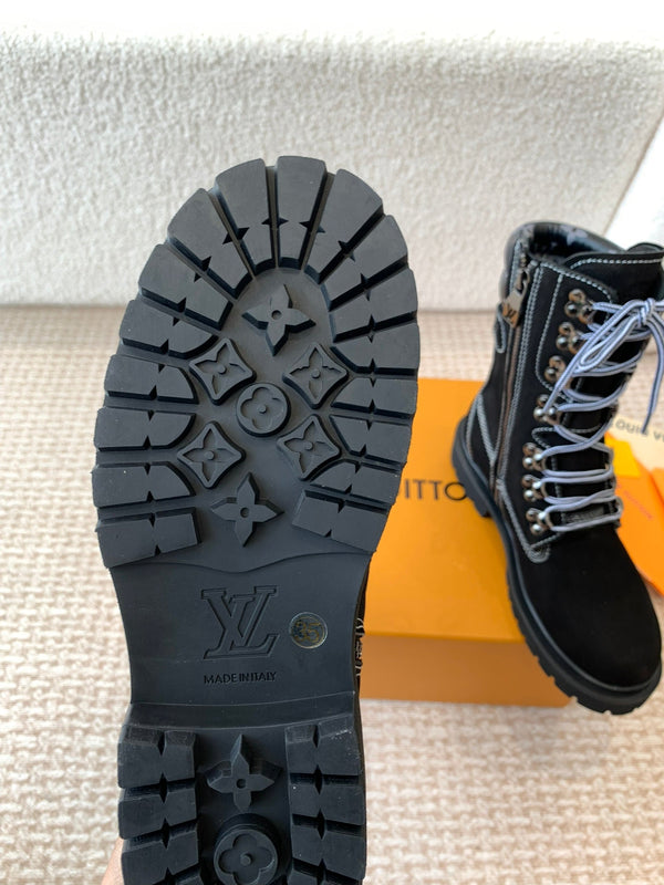 Stivali LV x Timberland Ranger in pelle di vitello nera