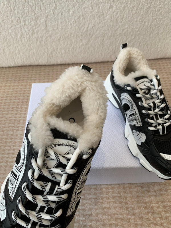 CD Chrono Sneaker In Black Mesh Fabric 998702