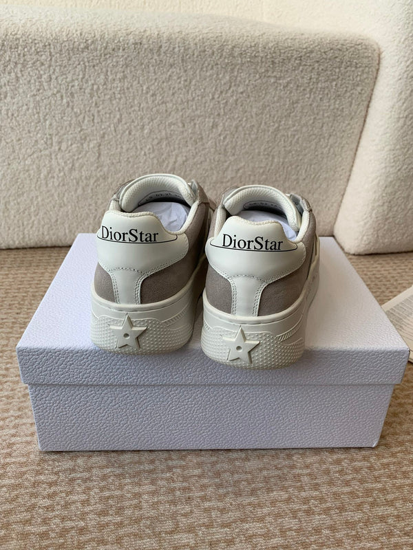 CD Star Platform Sneaker In Light Brown Grey Suede 998720