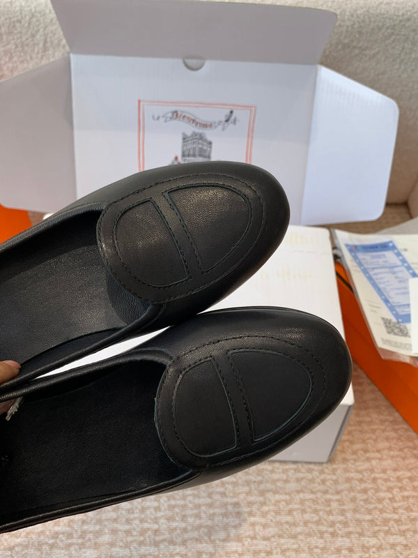 HM Julia Loafer In Black Lambskin 997929