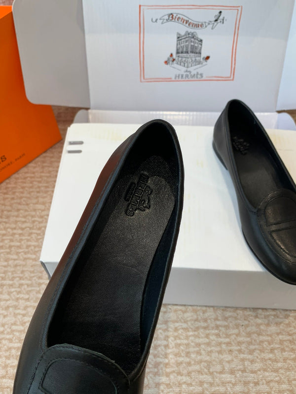 HM Julia Loafer In Black Lambskin 997929