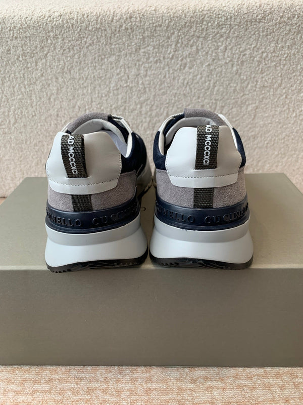 CL 25C Brunello Cucinelli Navy Blue Sneaker Suede 298883