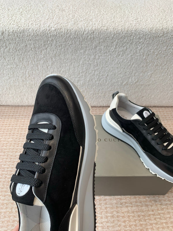 CL 25C Brunello Cucinelli Black Sneaker Suede 298884