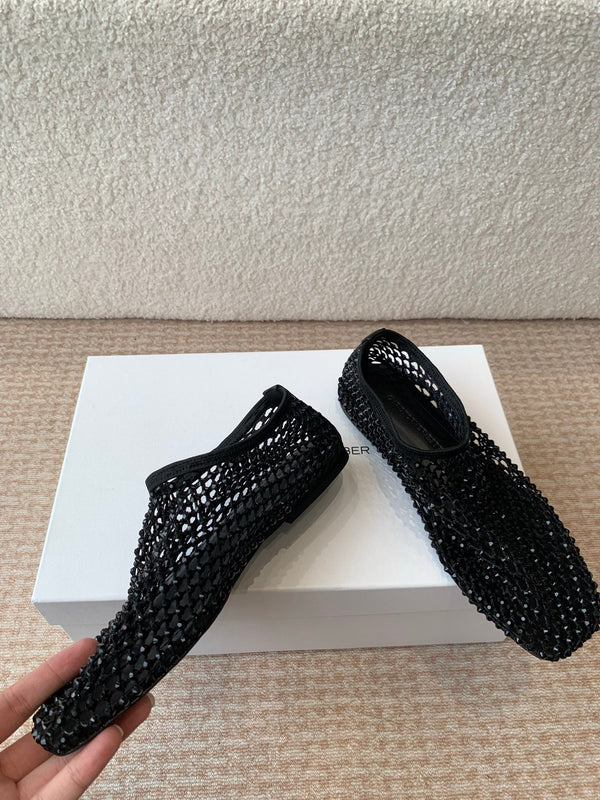 CL 25 Ballet Flats Black Mesh Hot Diamond 345529