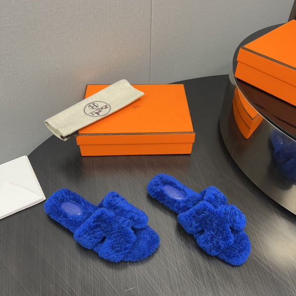 Sandalo HM Oran in lana blu scuro 952304