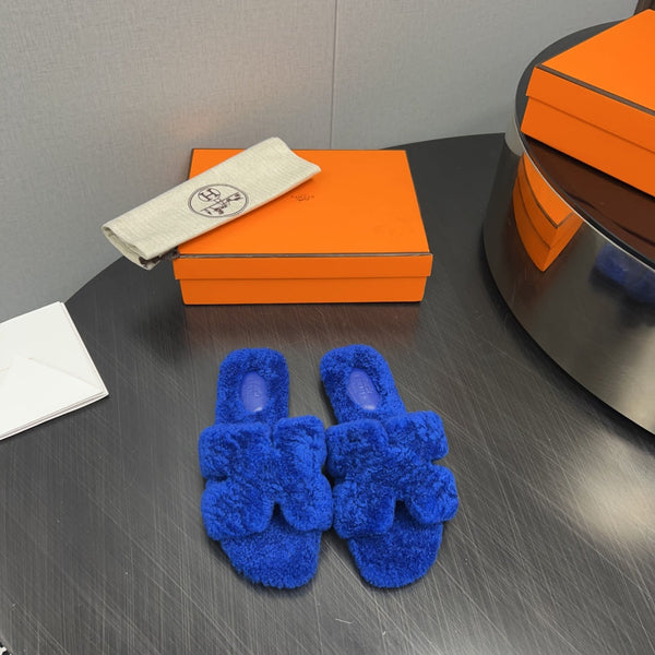 HM Oran Sandal Dark Blue Wool 952304