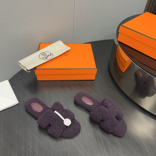 HM Oran Sandal Deep Purple Wool 952306