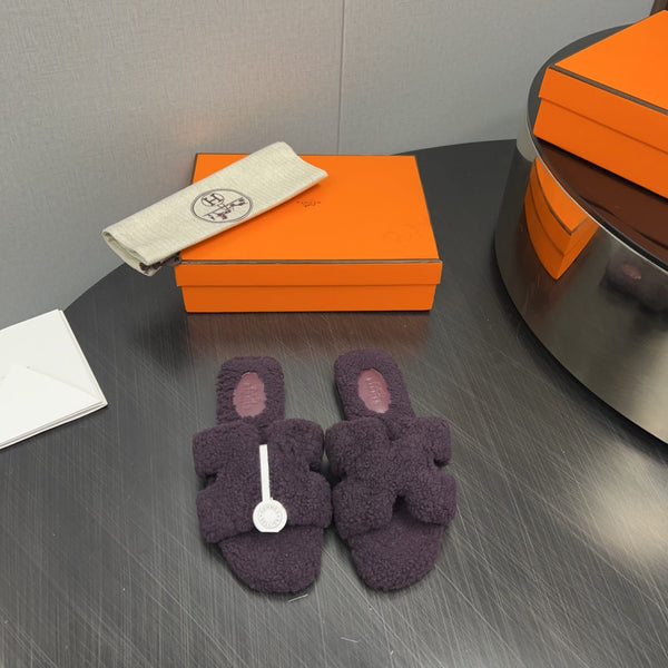 HM Oran Sandal Deep Purple Wool  952306