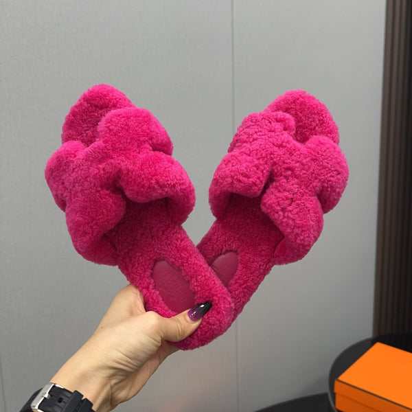 Sandalo HM Oran in lana rosa intenso 952310