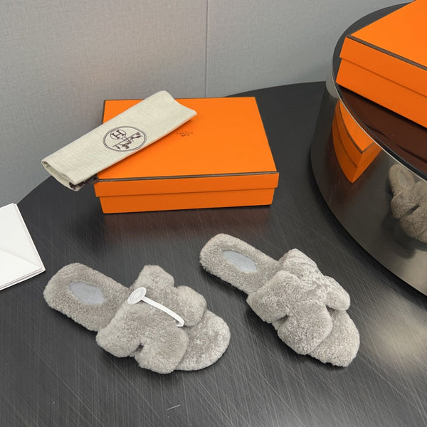 HM Oran Sandal Grey Wool  952314