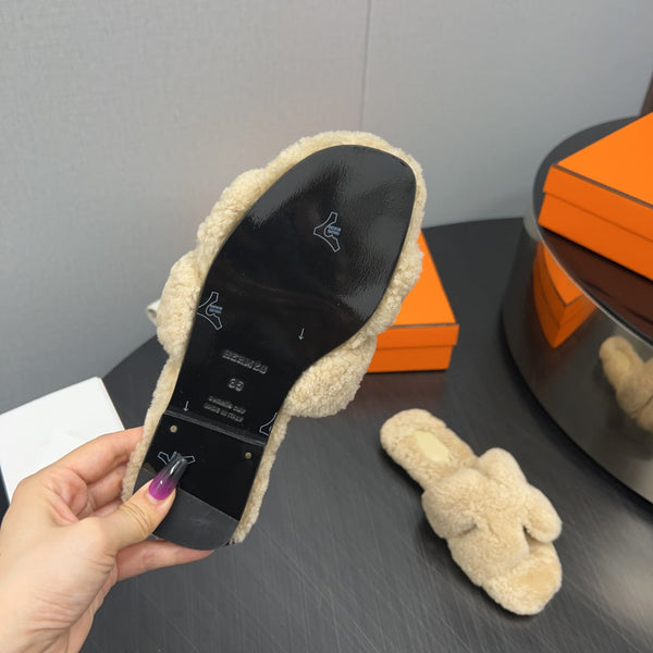 HM Oran Sandal Beige Wool 952318