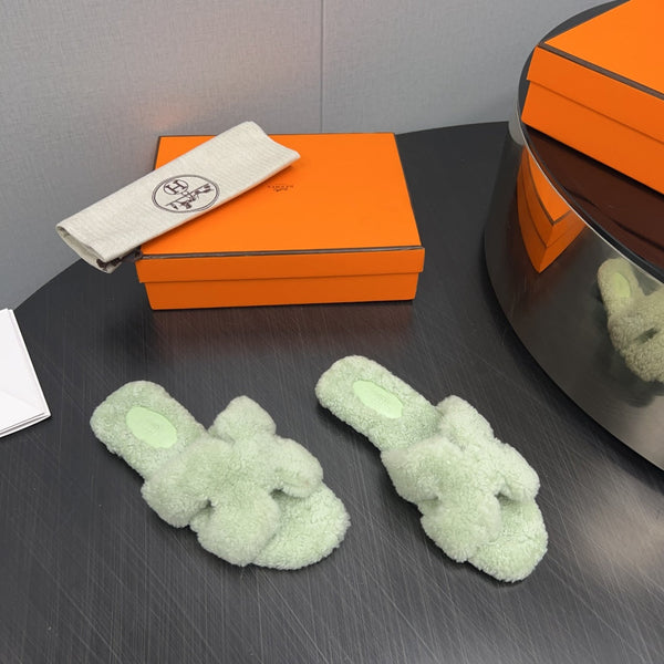 HM Oran Sandal Light Olive Wool 952320