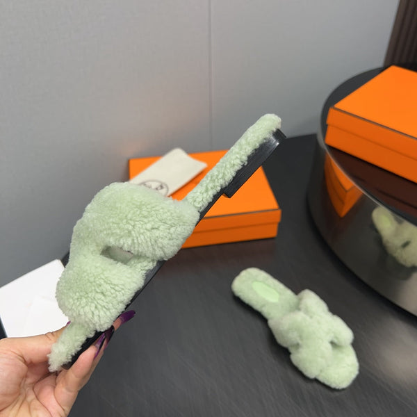 HM Oran Sandal Light Olive  Wool  952320