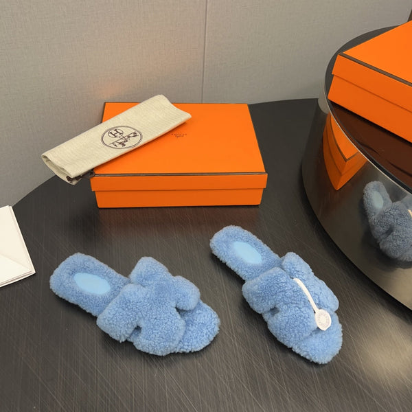 HM Oran Sandal Light Blue Wool 952322