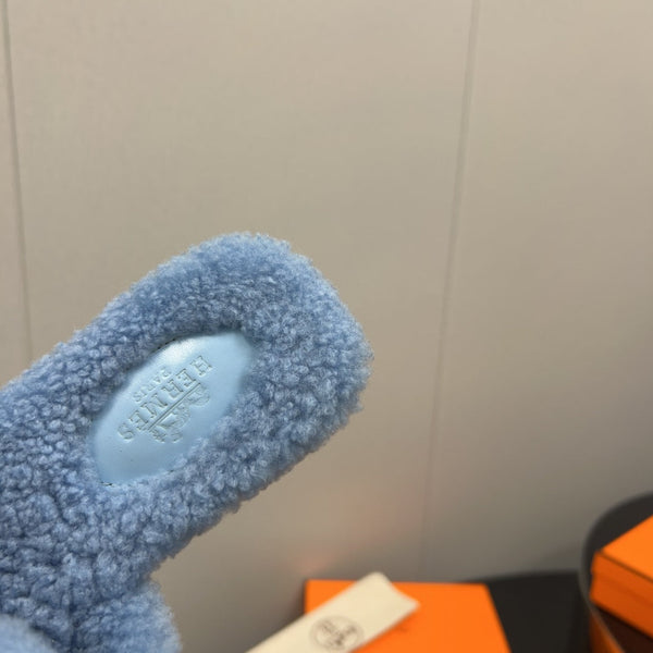 Sandalo HM Oran in lana blu chiaro 952322