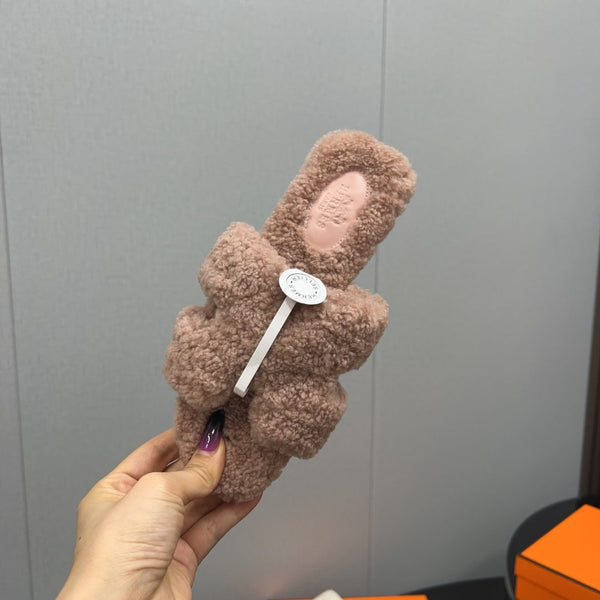 Sandalo HM Oran Beige Scuro Lana Rosa 952324