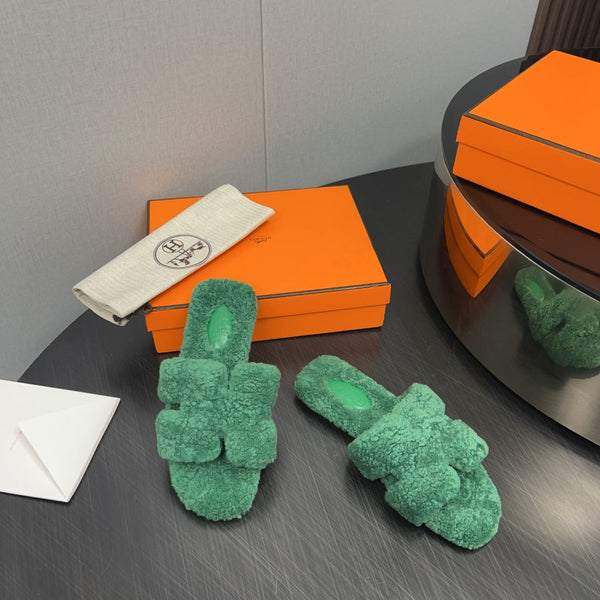 HM Oran Sandal Castleton Green Wool 952328