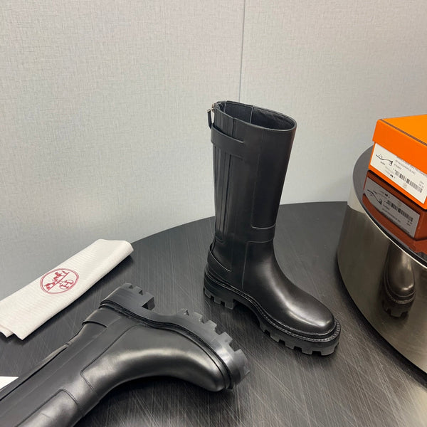 HM Jaimy High Boot 30mm In Black Cowhide 952467