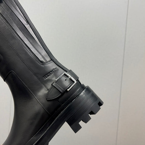 HM Jaimy High Boot 30mm In Black Cowhide 952467