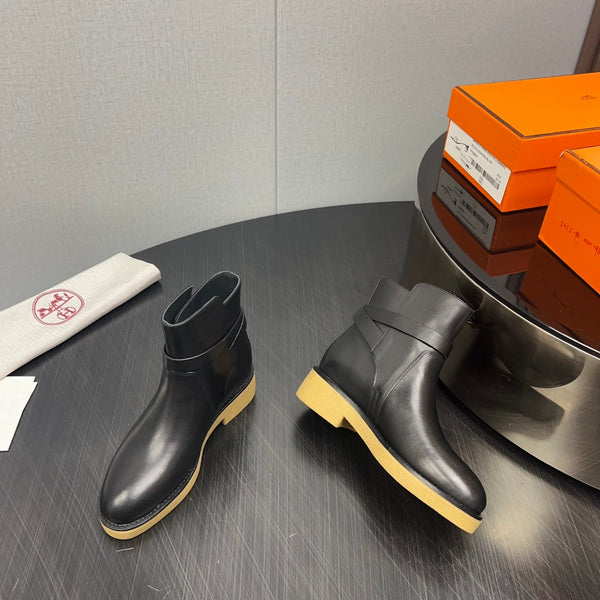 HM History Ankle Boot 30mm Black Cowhide 952479