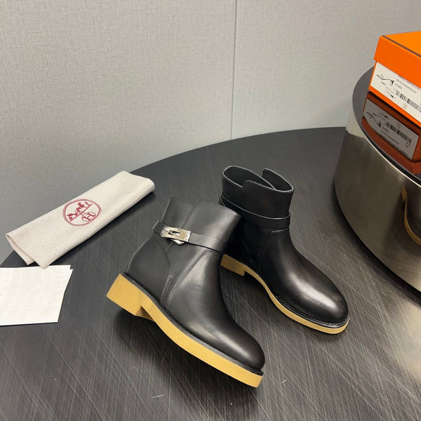 HM History Ankle Boot 30mm Black Cowhide 952479