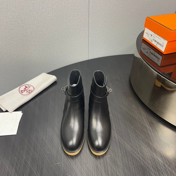 HM History Ankle Boot 30mm Black Cowhide 952479