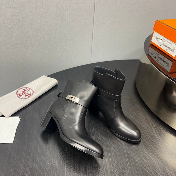 HM Frenchie 50 Ankle Boot Black Cowhide  952485