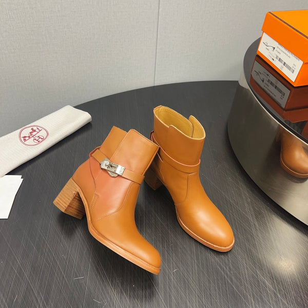 Stivaletto HM Frenchie 50 in pelle di vacchetta marrone 952487