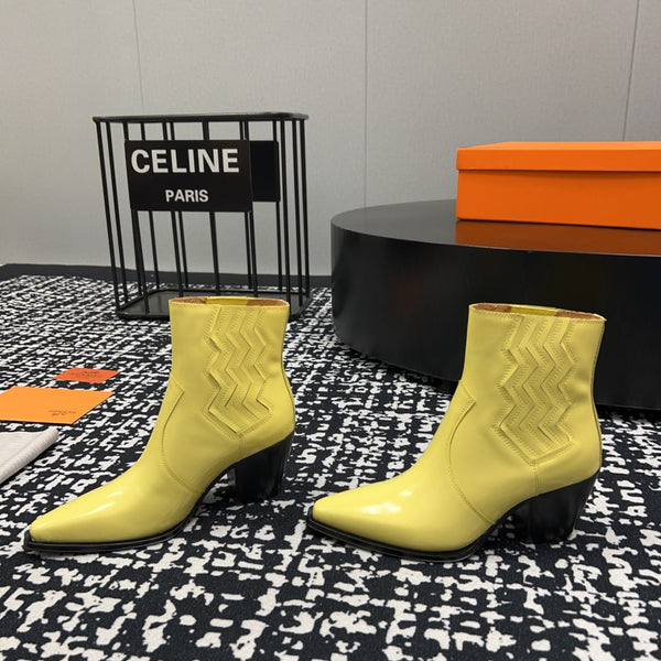 HM Vegas Ankle Boot 75mm Yellow Cowhide 952374