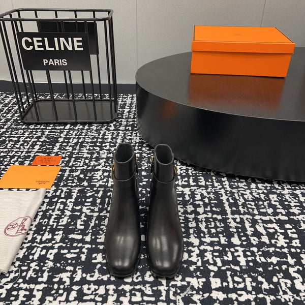 HM Jill 60 Ankle Boot Black Cowhide 968800