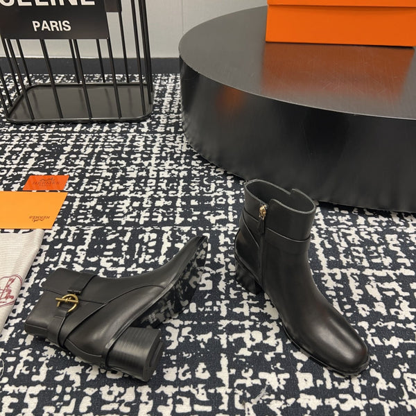 HM Jill 60 Ankle Boot Black Cowhide 968800