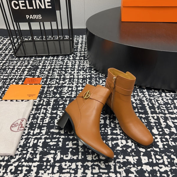 Stivaletto HM Jill 60 in pelle di vacchetta marrone 968799