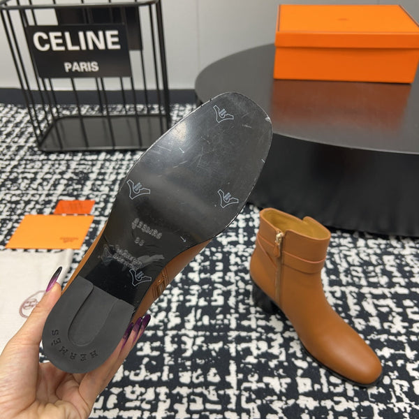 Stivaletto HM Jill 60 in pelle di vacchetta marrone 968799