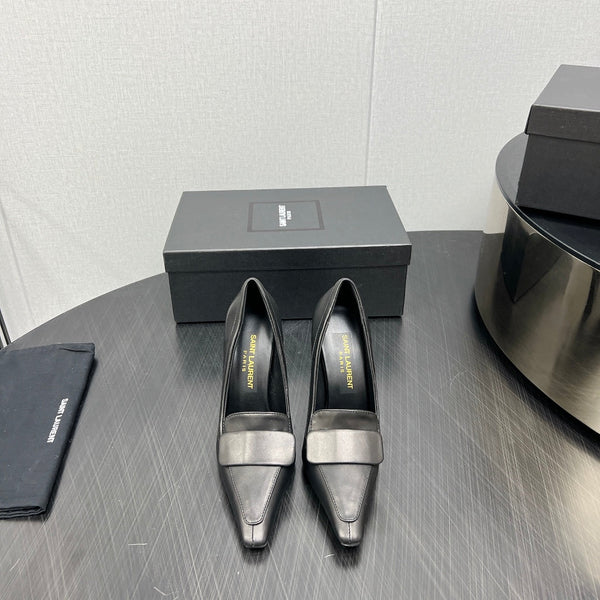 D'ORSAY PUMPS IN BLACK SMOOTH LAMBSKIN