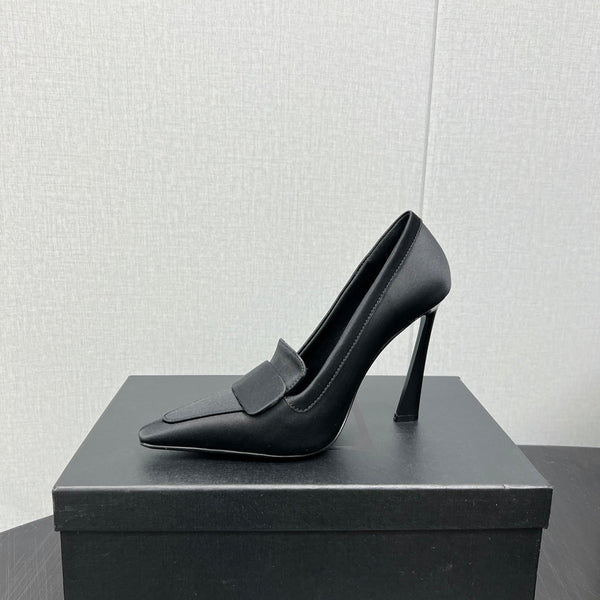 D'ORSAY PUMPS IN BLACK SILK