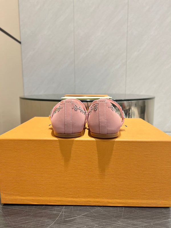 LV Romy Flat Ballerina Pink Lambskin 516502