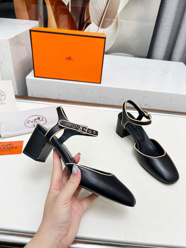 Décolleté Kamilla ̉60 Pelle di agnello nera 214074