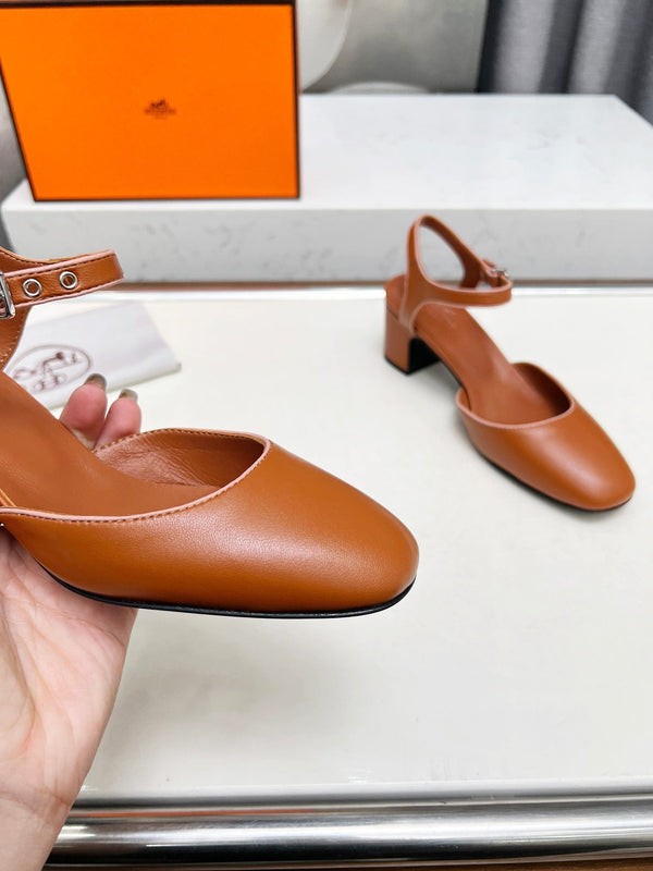 Décolleté Kamilla ̉60 Pelle di agnello marrone chiaro 214073