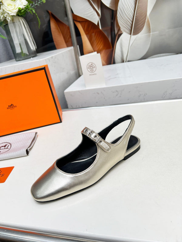 Kleo Slingback Gold Lambskin 214071