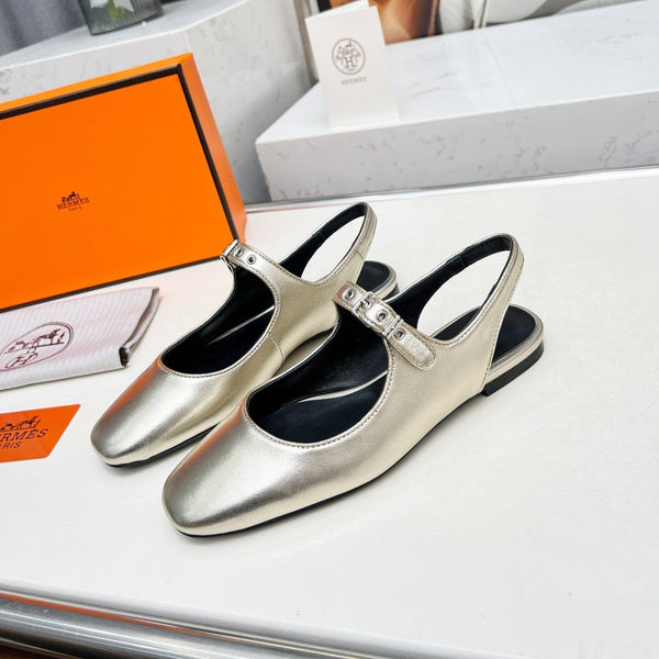 Kleo Slingback Gold Lambskin 214071