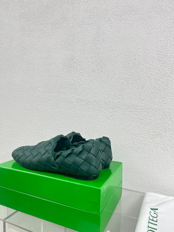 Bottega Veneta Intrecciato Green Lambskin 972905