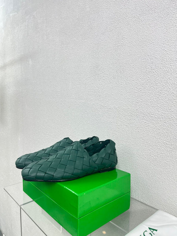 Bottega Veneta Intrecciato Green Lambskin 972905