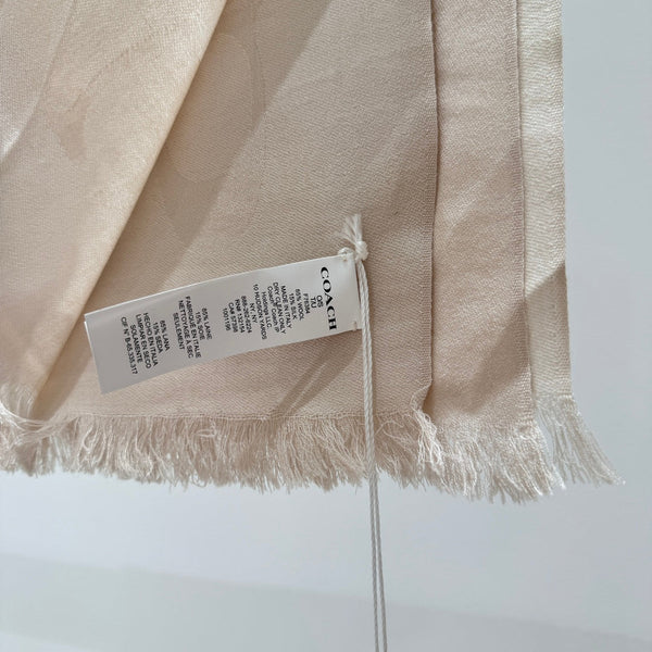 SCIARPA LUNGA 195 CM IN CASHMERE BEIGE 332744