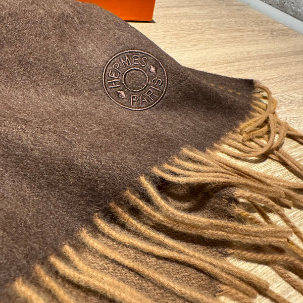 SCARF 200 CM IN CHOCOLATE BROWN CASHMERE