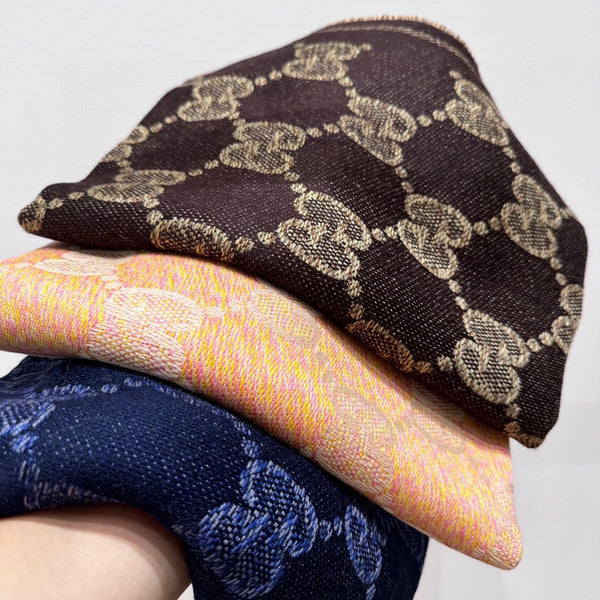 SCIARPA 195 CM IN LANA MARRONE CASTAGNO 399809