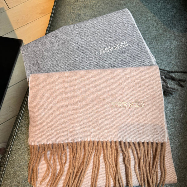 Sciarpa 190 CM Rosa Pastello Lana Cashmere