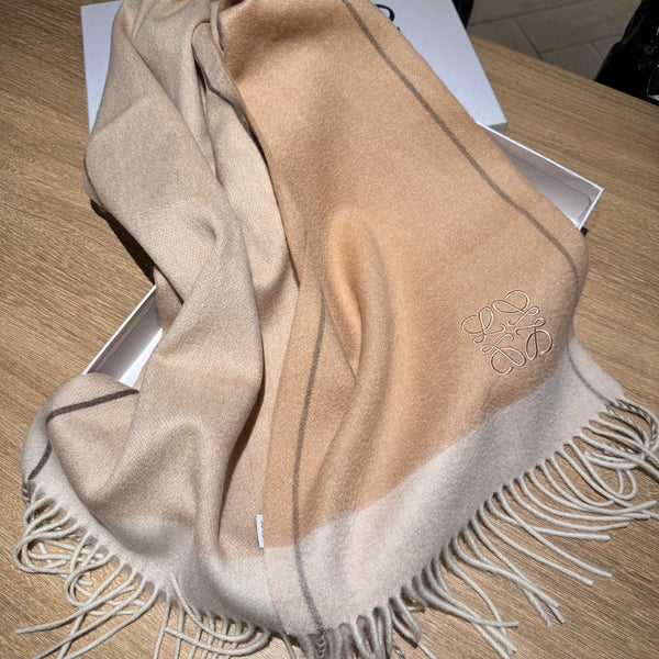 SCIARPA 180 CM IN CASHMERE BEIGE MACAROON 407394
