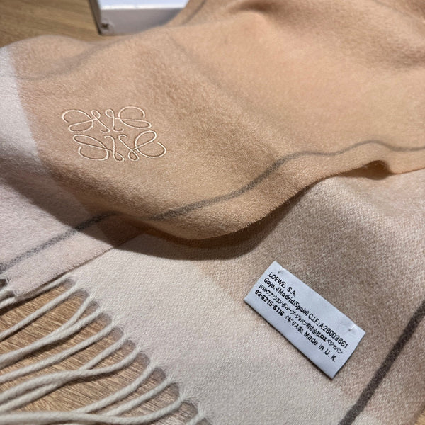 SCIARPA 180 CM IN CASHMERE BEIGE MACAROON 407394