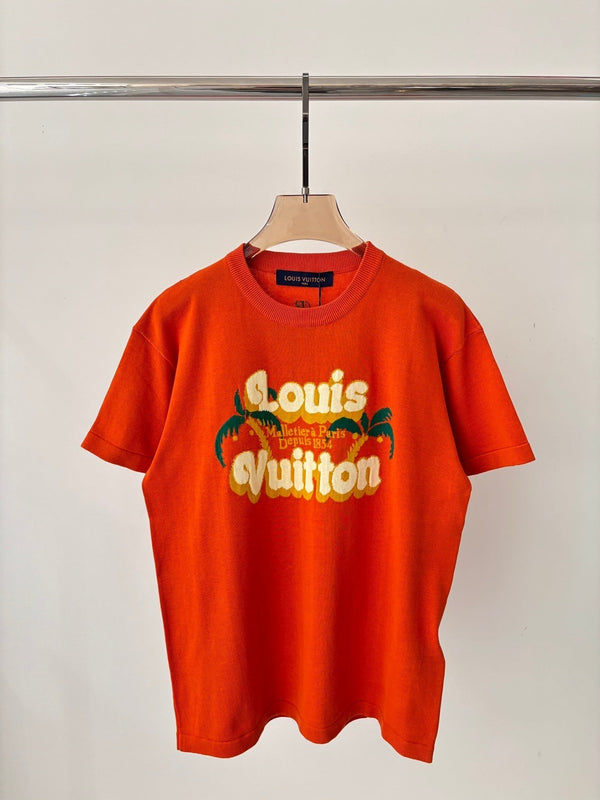 T-shirt LV 25 in cotone arancione 232738